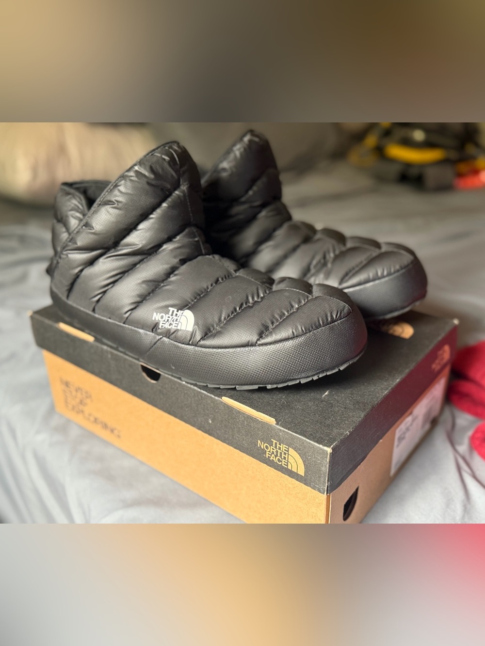 The North Face ThermoBall Traction Bootie Black Mens 12